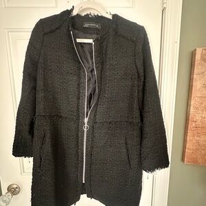 Zara Women's Black Textured Jacket